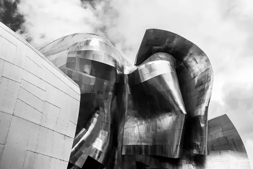Photo 2: Exterior · Part of the facade of the Museum of Pop Culture in Seattle , Washington , USA