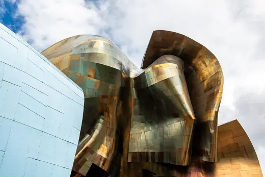 Photo 3: Exterior · Part of the facade of the Museum of Pop Culture in Seattle , Washington , USA