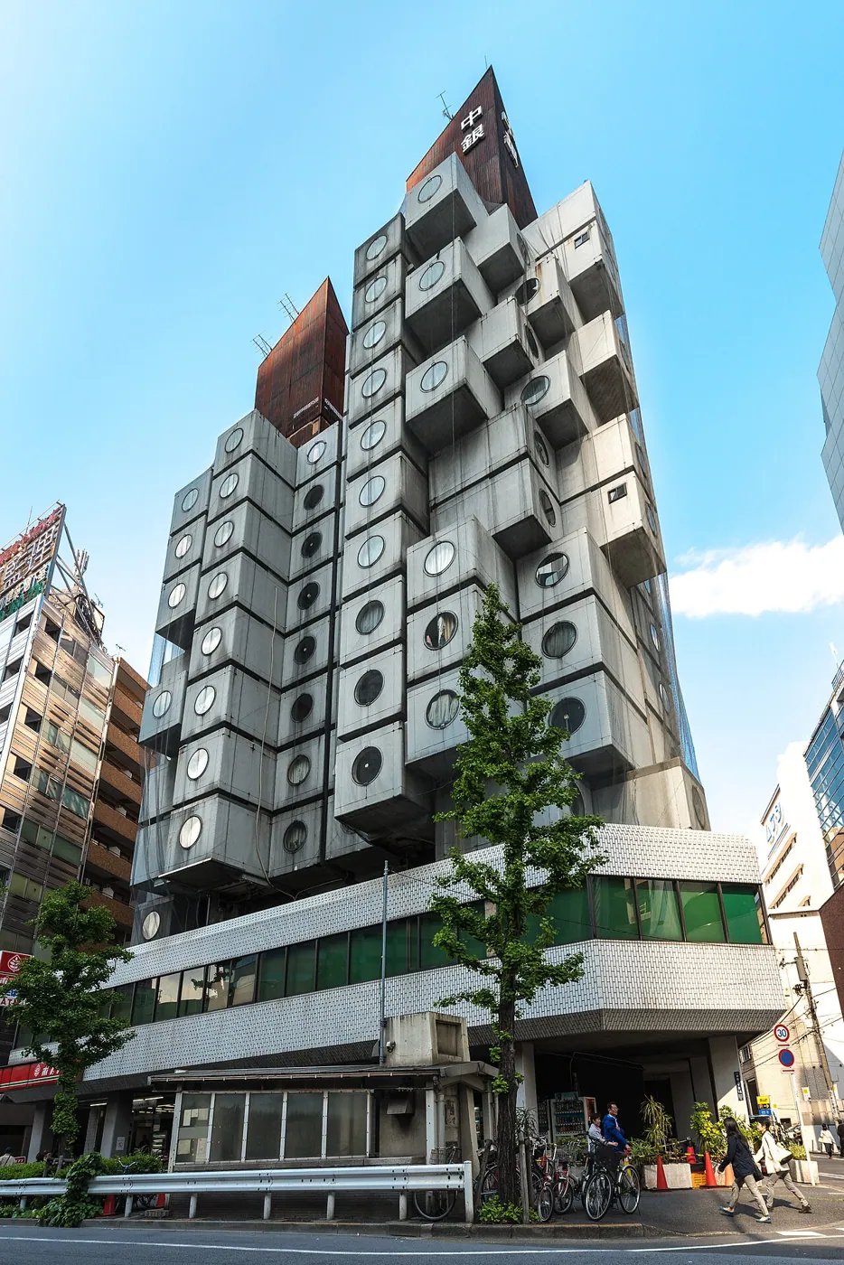 Nakagin Capsule Tower: Exterior · The Nakagin Capsule Tower