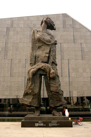 Photo 2: Interior · The monument in the front of Memorial Hall of the Victims in Nanjing Massacre in Nanjing