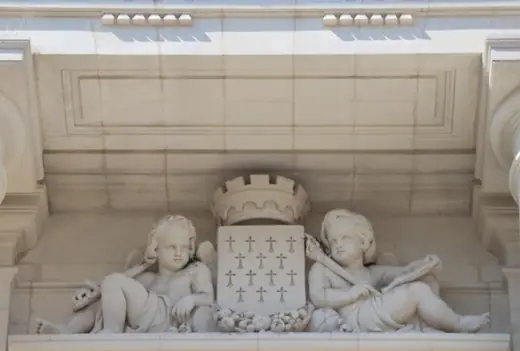 Photo 5: Detail · Façade principale de l'ancien Palais de Justice de Nantes (44)