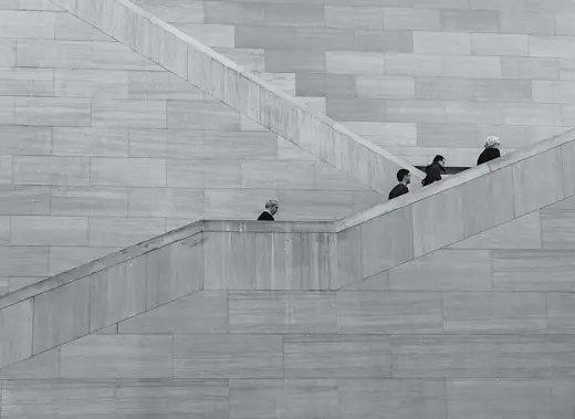 Photo 5: Interior · Atrium Stairs in the East Building of the National Gallery of Art, Washington DC