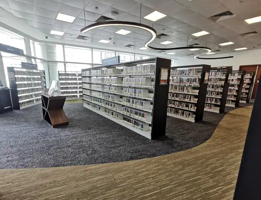 Photo 5: Interior · The interior of Central Arts Library, at the National Library Building, Singapore
