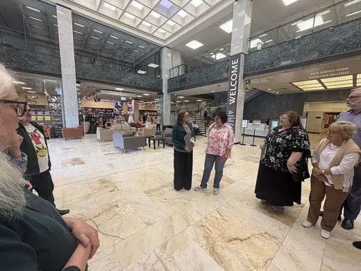 Photo 3: Exterior · Kerrie Burn being made an ALIA Fellow at the National Library of Australia as a part of WikiCon 2026 Canberra