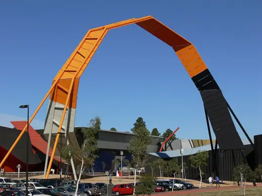 Photo 2: Exterior · The main entrance to the National museum, showing architectural features