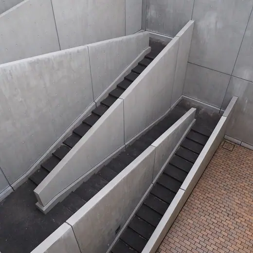 Photo 5: Interior · Exterior stairs descending to the basement of the National Museum of Western Art, Tokyo, Japan