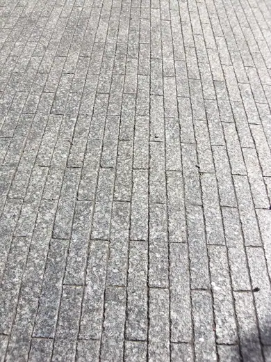 Photo 6: Detail · The brick pavement at the National 9/11 Memorial in New York
