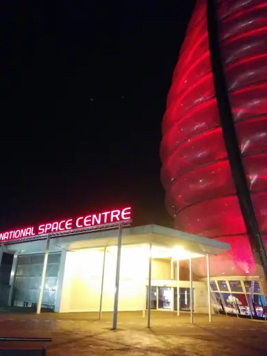 Photo 6: Context · National Space Centre in Leicester at night