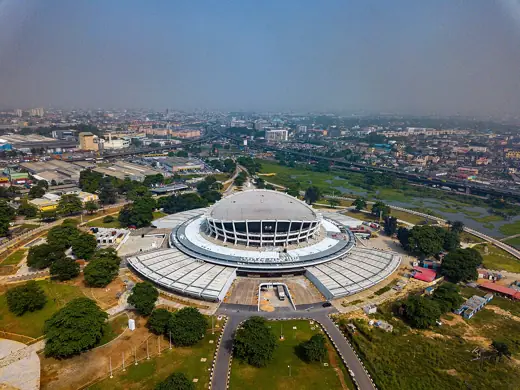 Photo 4: Exterior · An ariel image or the theatre in Lagos