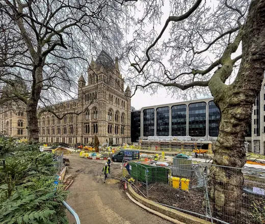 Photo 2: Exterior · Construction work outside the Natural History Museum, London
