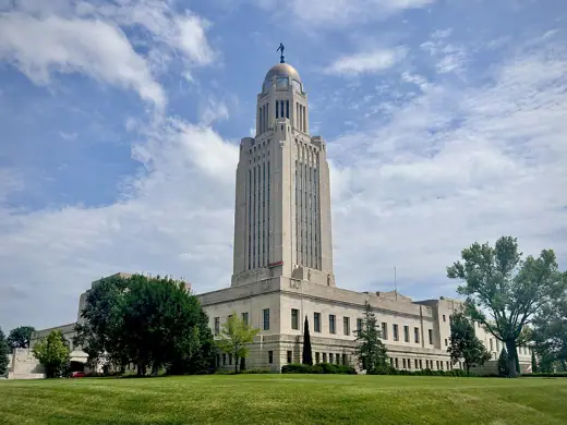 Photo 2: Exterior · The Nebraska State Capitol in July 2026
