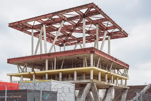 Photo 2: Exterior · The Pavilion of the Netherlands during its deconstruction on the former areal of the Expo 2000