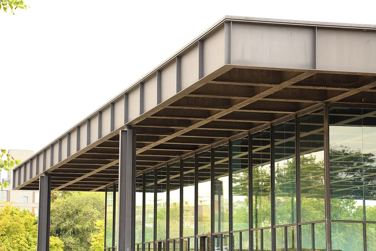 Neue Nationalgalerie: Detail · Tiergarten