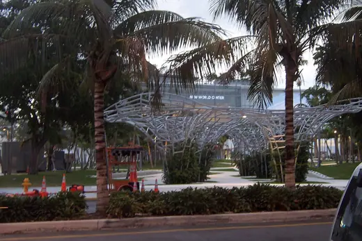 Photo 4: Exterior · New World Center as seen through the 2.5 acre park in front of it