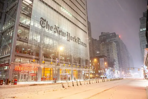 Photo 4: Exterior · New York City Blizzard 2015 New York Times Building