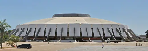 Photo 3: Detail · The Nilson Nelson Gymnasium (Ginásio Nilson Nelson), an indoor sporting arena in Brasilia