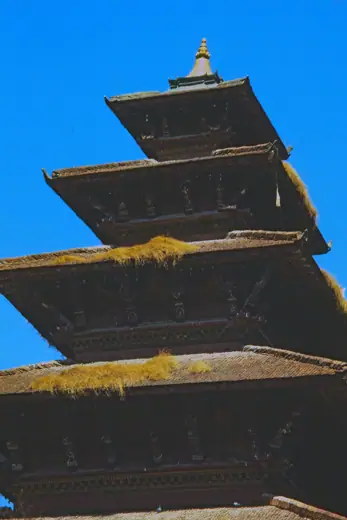 Photo 3: Exterior · A photograph of the Nyatapola Temple in Bhaktapur, Nepal in 1973