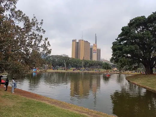 Photo 2: Context · Nyayo House as seen from Uhuru Park