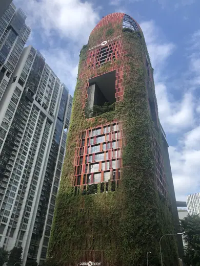 Photo 4: Exterior · Oasia Downtown Hotel SIngapore, situated next to Guoco Tower
