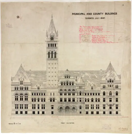 Photo 4: Elevation · Architectural rendering of "Municipal & County Buildings" in Toronto