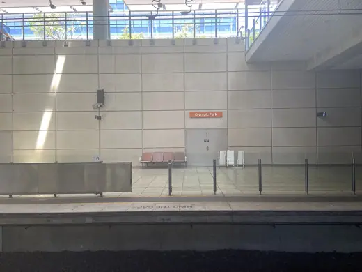 Photo 4: Exterior · Photo from Platform 3 of Olympic Park railway station, taken during December 2024