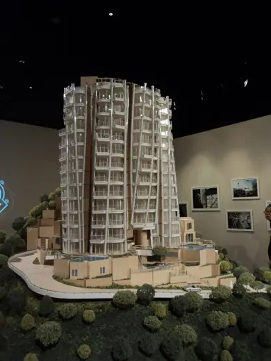 Photo 5: Model · A model of Opus Hong Kong, a Frank Gehry designed building on 53 Stubbs Road on Hong Kong Island