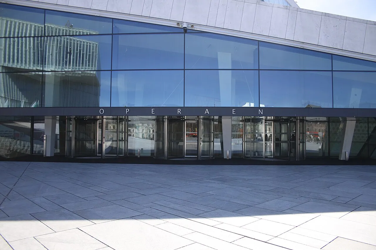 Oslo Opera House: Detail · Entrance to the Oslo Opera House