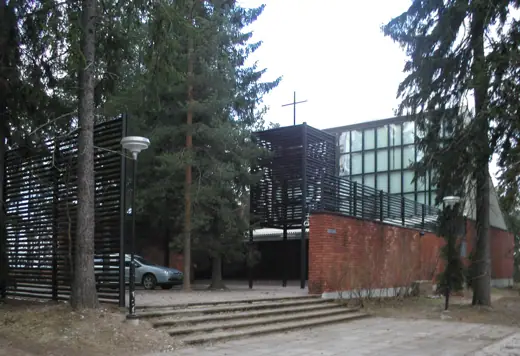 Photo 3: Exterior · Otaniemi Chapel, architects Heikki and Kaija Sirén