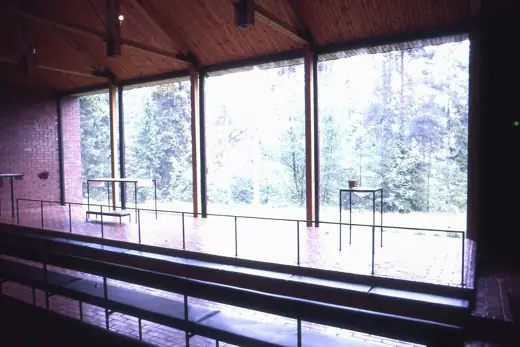 Photo 5: Interior · Otaniemi chapel interior in Espoo, Finland in 1987