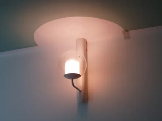 Photo 7: Detail · Alvar Aalto, Paimio Sanatorium, Patient bedroom lamp
