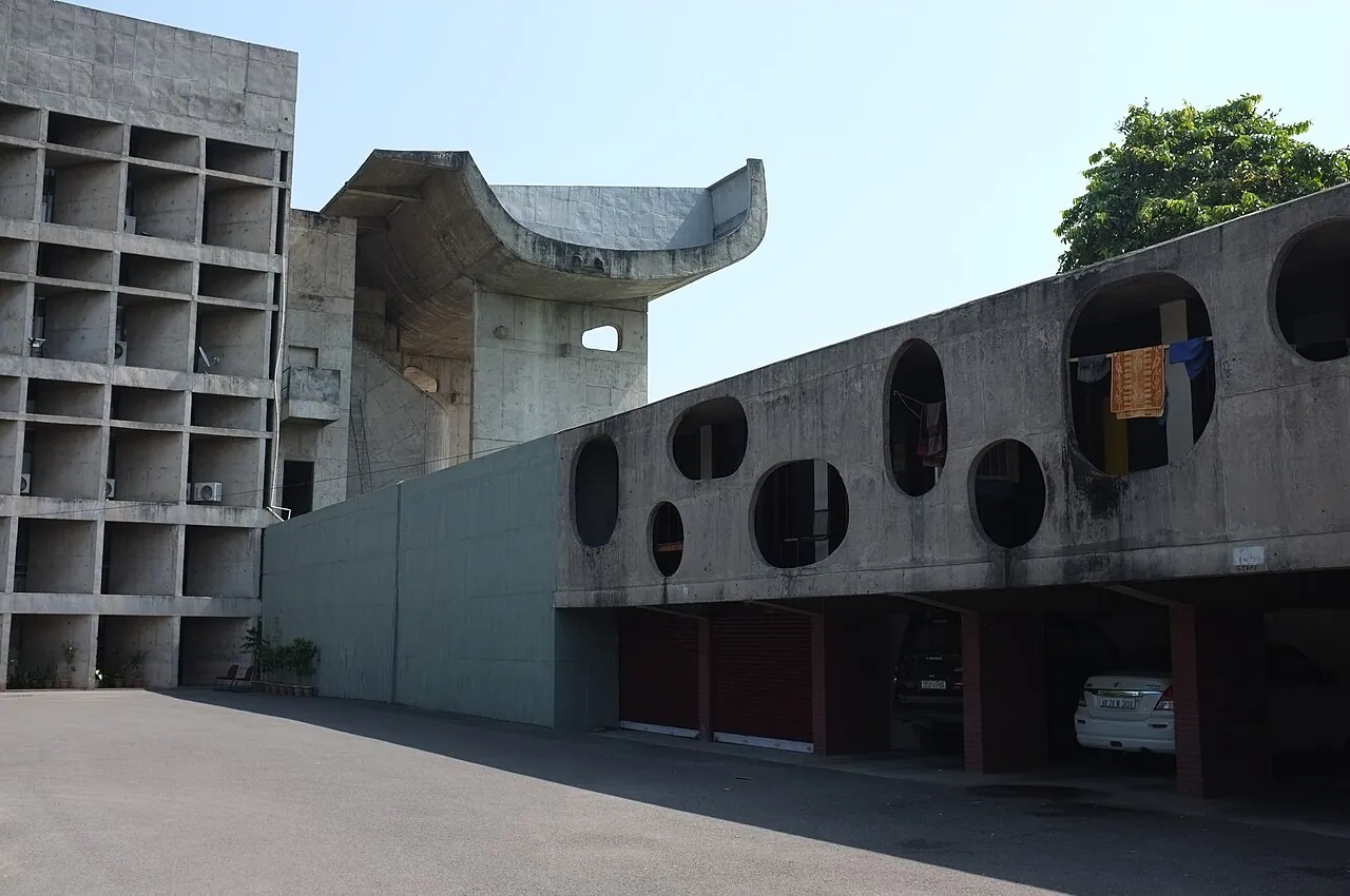Palace of Assembly: Exterior · by Le Corbusier