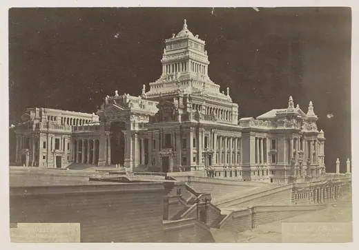 Photo 8: Model · Model of the Palace of Justice in Brussels, 1875 (photo A