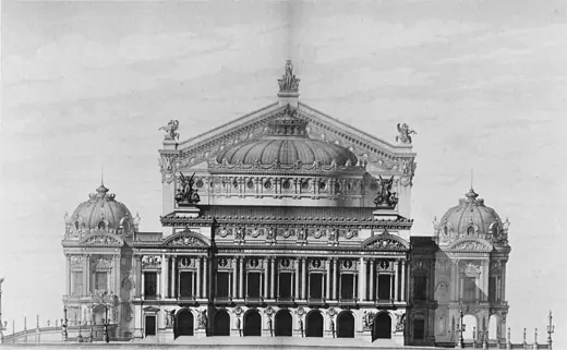 Photo 9: Elevation · Elevation of the principal facade of the Paris Opera's Palais Garnier