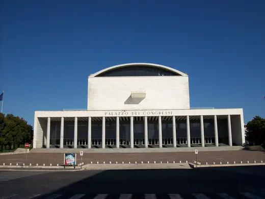 Photo 2: Exterior · The Palazzo dei Congressi in Rome, front view