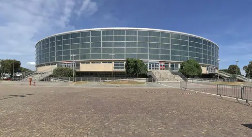 Photo 2: Exterior · Palazzo dello Sport, Piazzale Pier Luigi Nervi, EUR, Rom