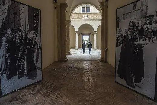 Photo 3: Exterior · Entrance of the Piccolomini palace in Pienza, Tuscany