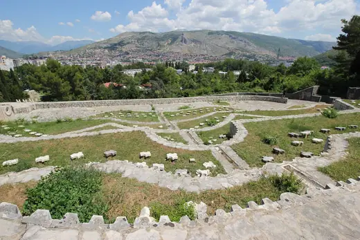 Photo 4: Exterior · The Partisan Memorial Cemetery in Mostar , the day before 700 namestones were destroyed by vandals