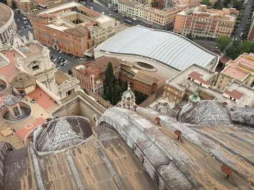 Photo 3: Exterior · Veduta dell'Aula Paolo VI dalla cupola della Basilica di San Pietro