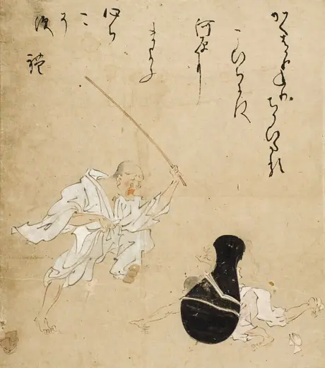 Photo 5: Exterior · Japan, early 18th century Drawings Color drawing; ink and color on paper Image and sheet: 12 3/8 x 10 7/8 in