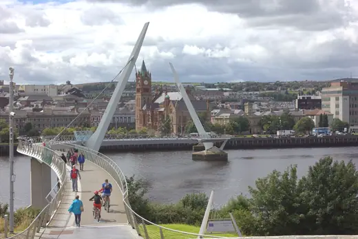 Photo 4: Interior · Guildhall through the Peace Bridge, Derry