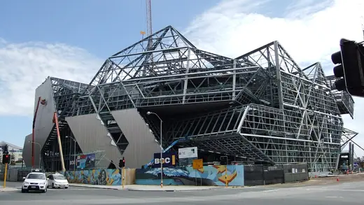 Photo 6: Context · Perth Arena under construction from south-east corner (cnr Milligan and Wellington Streets)