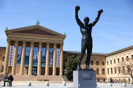 Photo 2: Exterior · The Philadelphia Museum of Art and the Rocky Balboa statue in Philadelphia, Pennsylvania