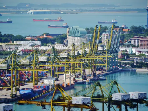 Photo 6: Context · View from The Pinnacle@Duxton to one of the Ports, Singapore