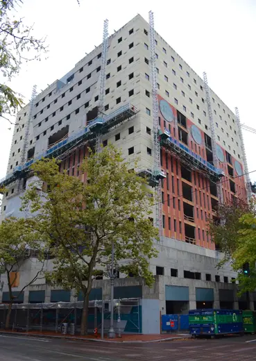 Photo 6: Context · The Portland Building (in downtown Portland, Oregon), undergoing rebuilding in October 2018
