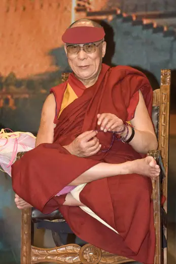 Photo 5: Interior · Tenzin Gyatso, the fourteenth and current Dalai Lama, is the leader of the exiled Tibetan government in India