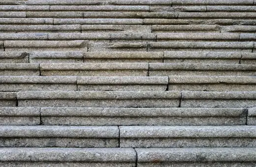 Photo 6: Interior · The Church of santa Maria do Bouro, detail of the exterior stairs