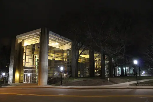 Photo 1: Context · Power Center for the Performing Arts at Night, University of Michigan, Ann Arbor, Michigan