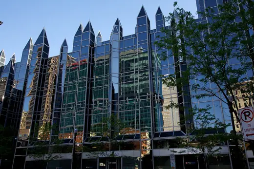 Photo 4: Exterior · Guess what kind of a building Pittsburgh Plate Glass (now PPG Industries) would build for its headquarters?