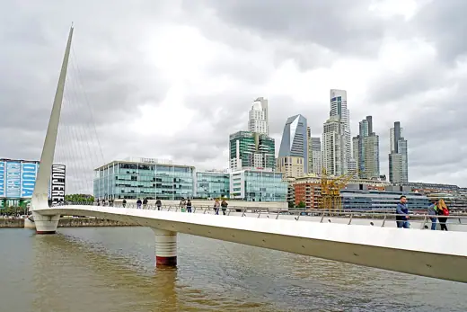 Photo 5: Context · The Puente de la Mujer - The Woman's Bridge is a footbridge in the Puerto Madero district of Buenos Aires