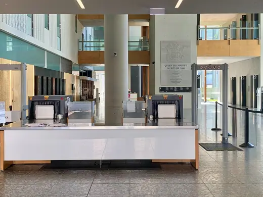 Photo 5: Interior · Entrance hall, Queen Elizabeth II Courts of Law, Brisbane